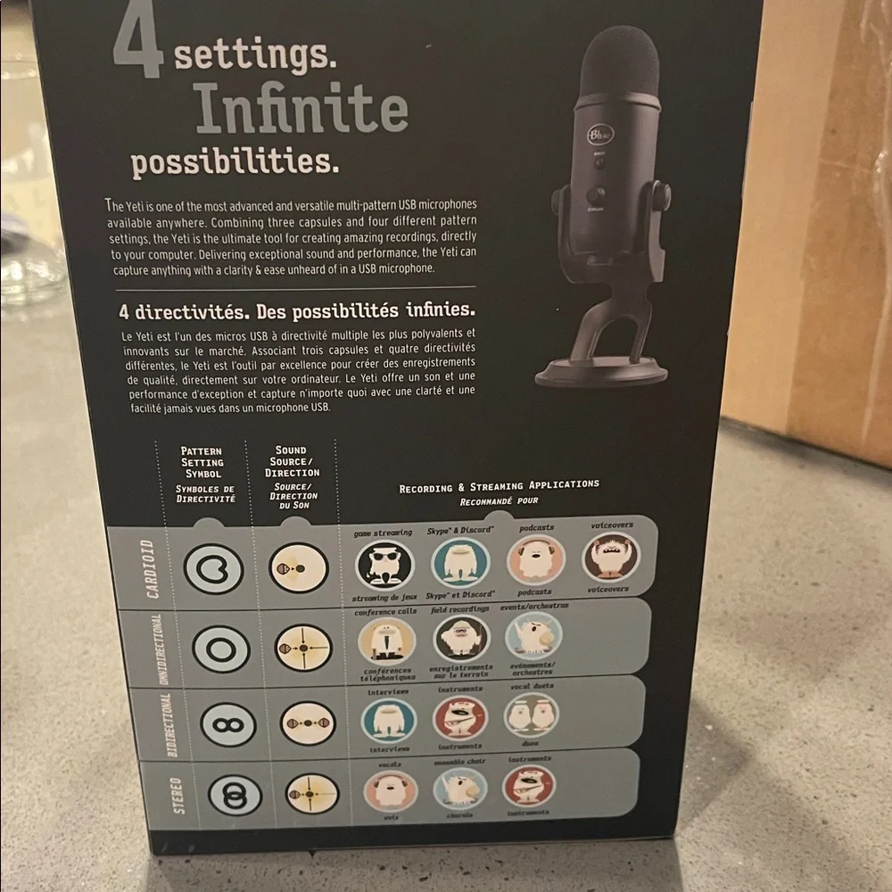 RARE SPECIAL LIMITED EDITION Yeti Blackout USB Microphone - Black